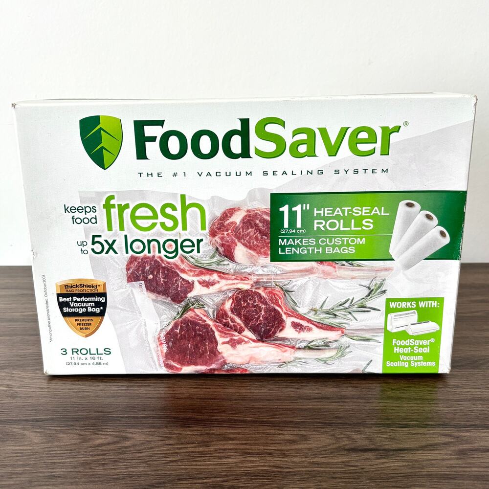FoodSaver 11 Inch x 16 Foot Vacuum Seal Rolls BPA-free - 1 Box